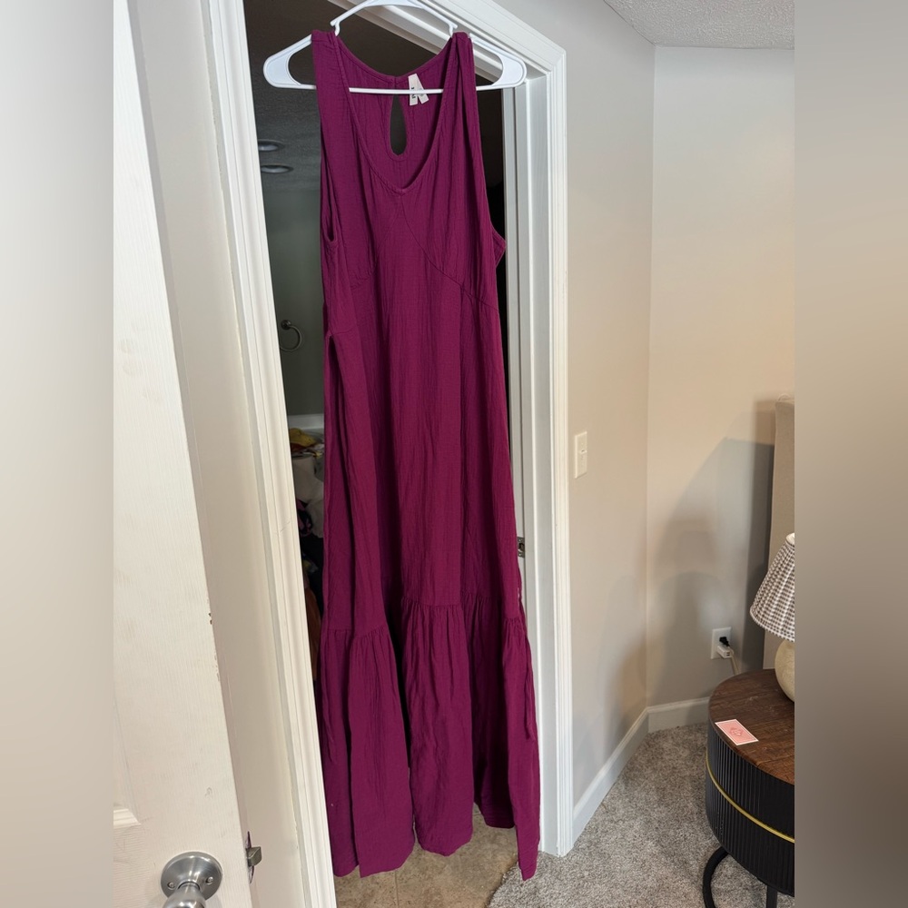 Never Worn (Sold out color) Organic Coastal Double Gauze Beach to Brunch Dress